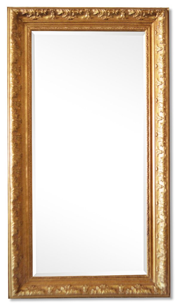 steve art gallery Beveled mirror in solid wood 24x46 ins