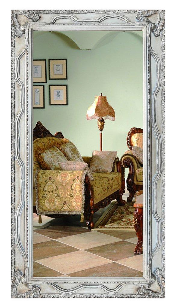 Steve Art Gallery Beveled Mirror In Solid Wood 60x110 Cm