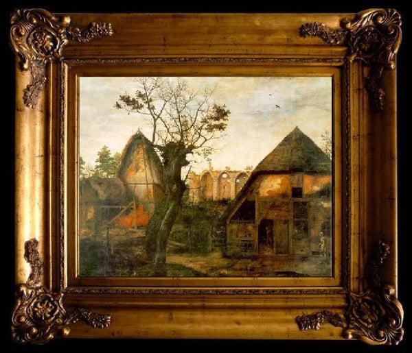 Steve Art Gallery Beveled Mirror In Solid Wood 62x72 Cm