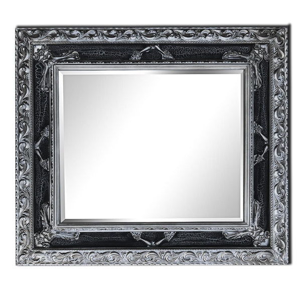 Steve Art Gallery Beveled Mirror In Solid Wood 62x72 Cm