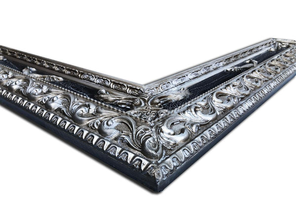 Steve Art Gallery Beveled Mirror In Solid Wood 62x72 Cm