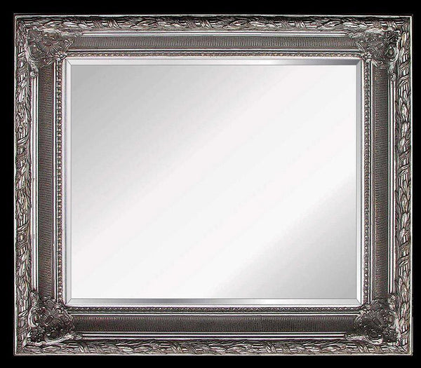 Steve Art Gallery Beveled Mirror In Solid Wood 62x72 Cm