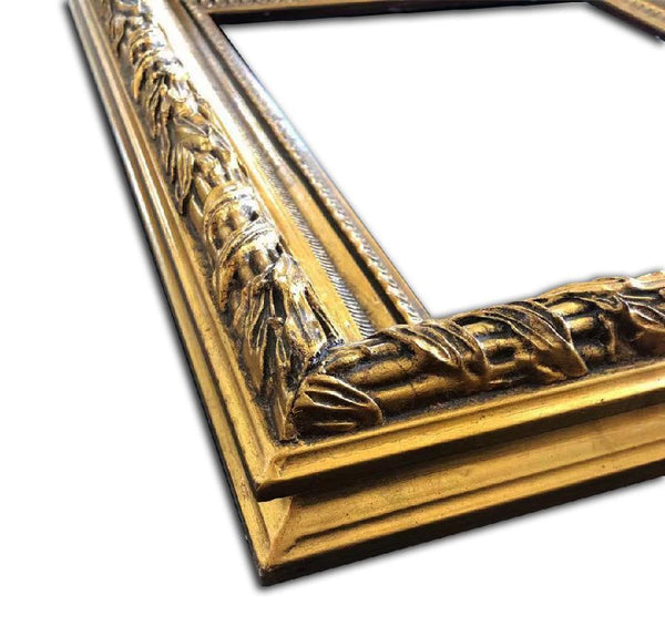 Steve Art Gallery Beveled Mirror In Solid Wood 62x72 Cm
