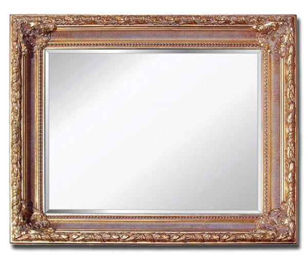 Steve Art Gallery Beveled Mirror In Solid Wood 62x72 Cm