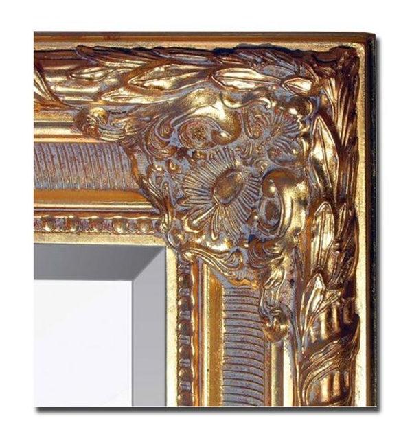 Steve Art Gallery Beveled Mirror In Solid Wood 62x72 Cm