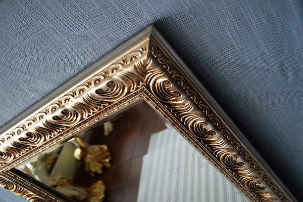 Steve Art Gallery Beveled Mirror In Solid Wood 62x72 Cm