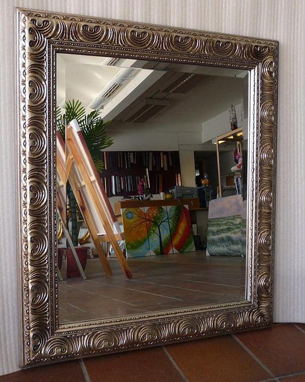 steve art gallery Beveled mirror in solid wood 62x72 cm