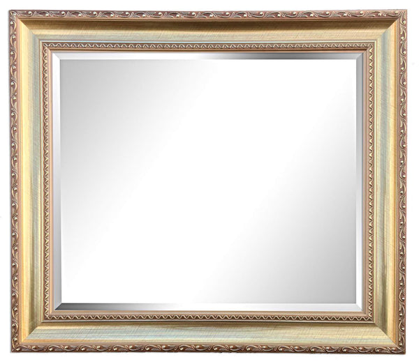 Steve Art Gallery Beveled Mirror In Solid Wood 69x79 Cm