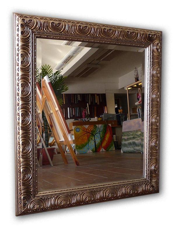 steve art gallery Beveled mirror with solid wood 26x31 ins