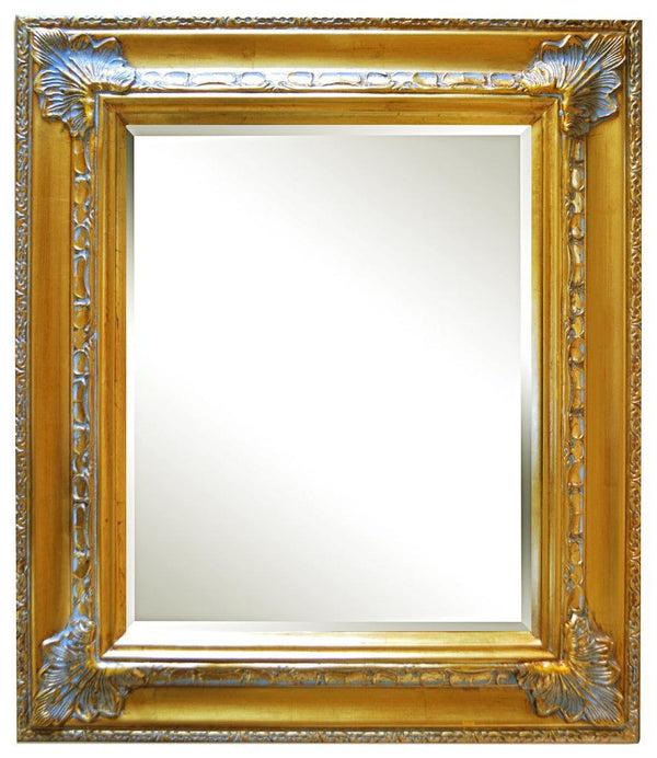 steve art gallery Beveled mirror with solid wood 26x31 ins