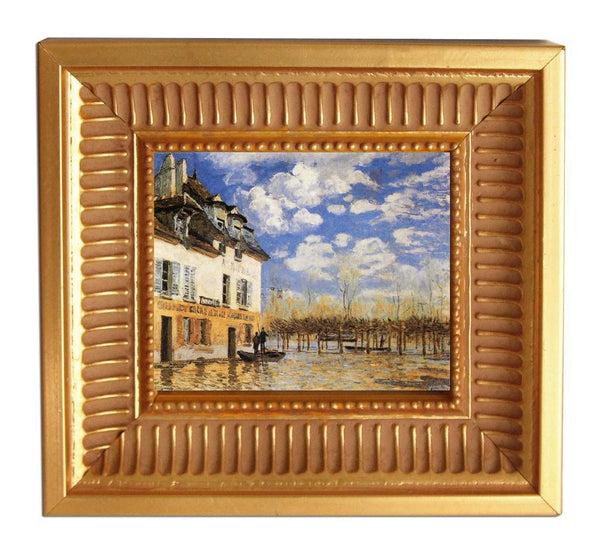 steve art gallery Boat During a Flood after Alfred Sisley