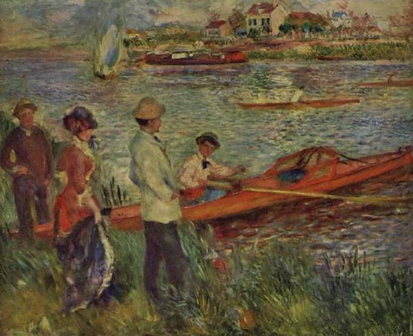 steve art gallery Boating Party at Chatou Pierre Renoir 50x40cm
