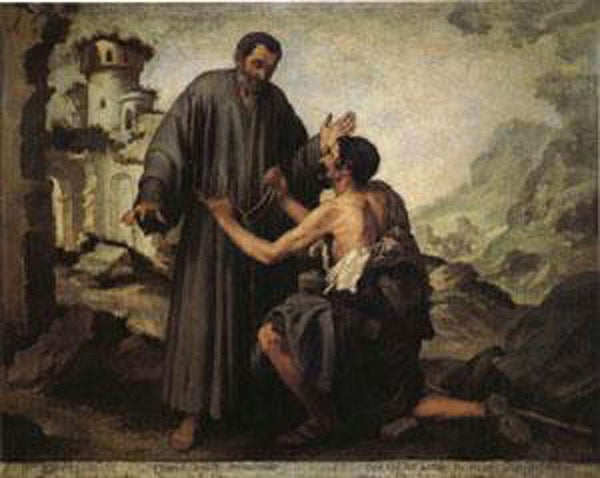 steve art gallery Brother Juniper and the Beggar Bartolome Esteban Murillo 60x50cm
