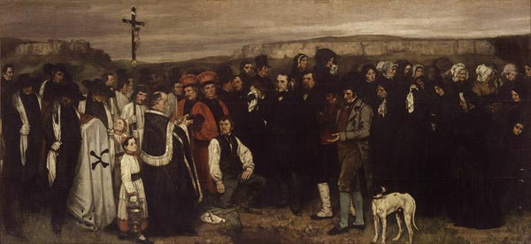steve art gallery Burial at Ornans Gustave Courbet 80x40cm