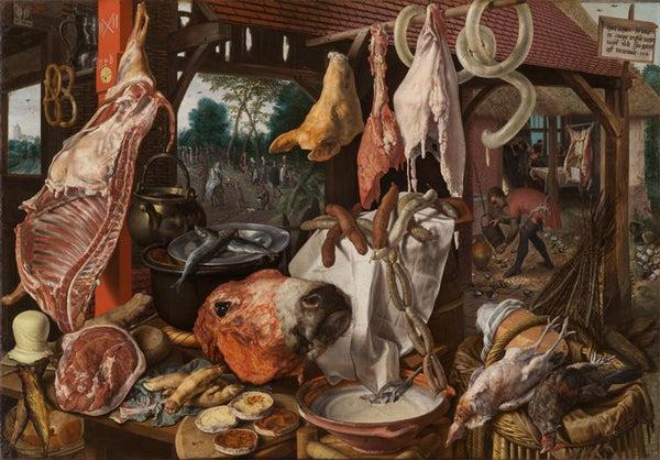steve art gallery Butcher's Stall Pieter Aertsen 60x40cm