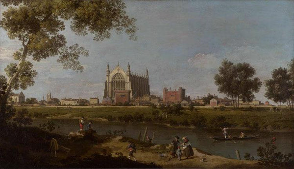 steve art gallery Cappella del'Eton College a Windsor Canaletto 80x40cm