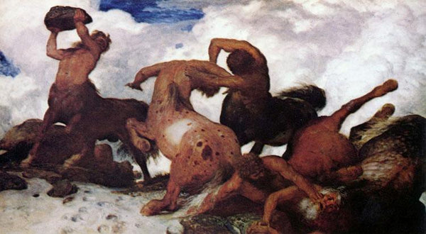 steve art gallery Centaurs' Combat Arnold Bocklin 80x40cm