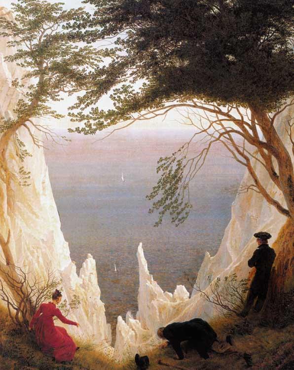 steve art gallery Chalk Cliffs on Rugen Caspar David Friedrich 50x40cm