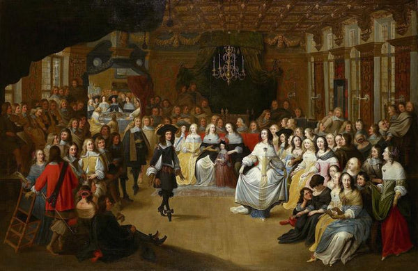 steve art gallery Charles II Dancing at a Ball at Hieronymus Janssens 60x40cm
