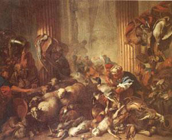 steve art gallery Christ Chasing the Moneylenders Giovanni Benedetto Castiglione