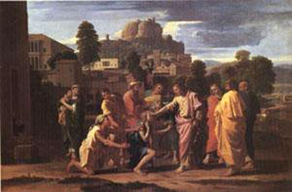 steve art gallery Christ Healing the Blind Nicolas Poussin 60x40cm