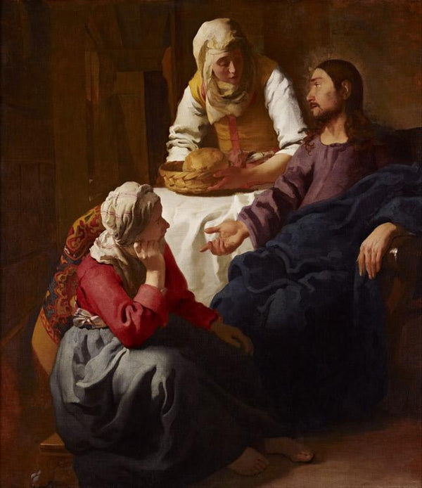 steve art gallery Christ in the House of Martha and Mary Johannes Vermeer 60x50cm
