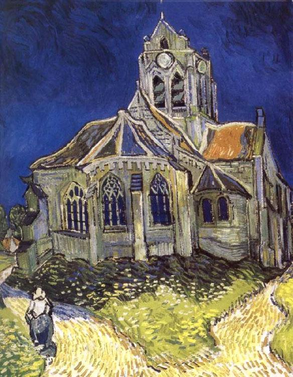 steve art gallery Church at Auvers Vincent Van Gogh 60x50cm