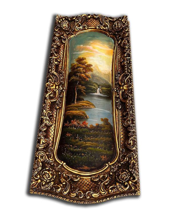 Steve Art Gallery City Painting With Fantastic Frame 45x108 Cm