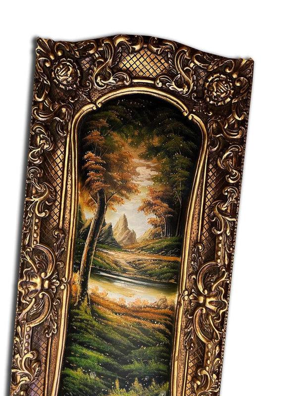 Steve Art Gallery City Painting With Fantastic Frame 45x108 Cm