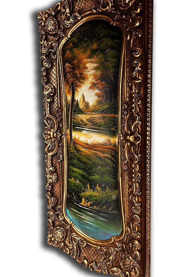 steve art gallery City painting with fantastic frame 45x108 cm