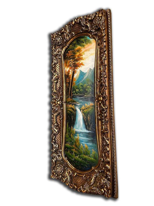 Steve Art Gallery City Painting With Fantastic Frame 45x108 Cm