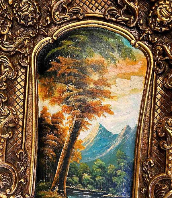 Steve Art Gallery City Painting With Fantastic Frame 45x108 Cm