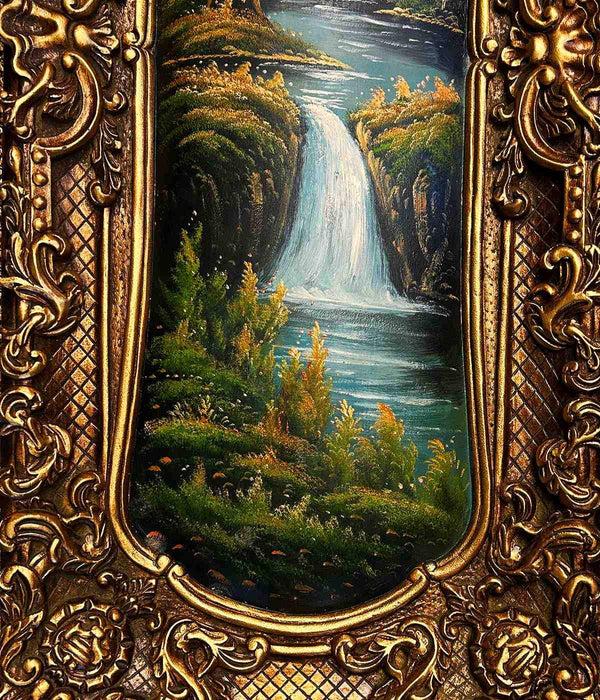 Steve Art Gallery City Painting With Fantastic Frame 45x108 Cm