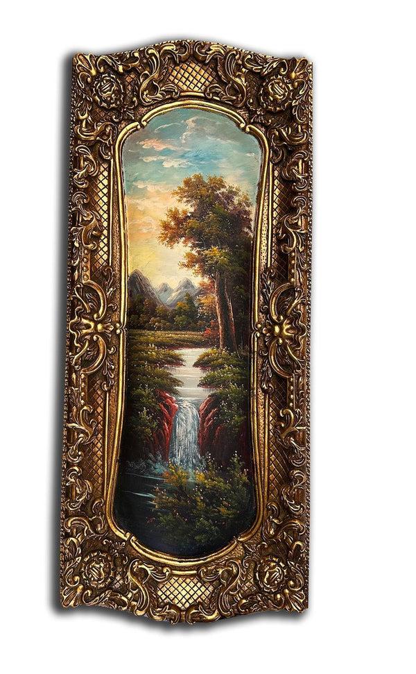 Steve Art Gallery City Painting With Fantastic Frame 45x108 Cm