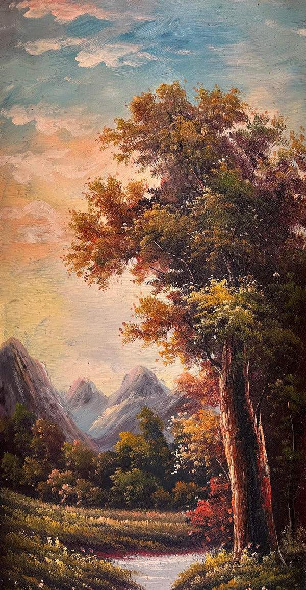 Steve Art Gallery City Painting With Fantastic Frame 45x108 Cm