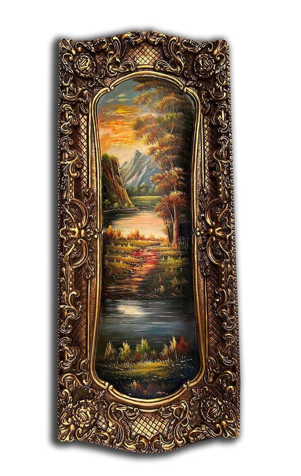 steve art gallery City painting with fantastic frame 45x108 cm