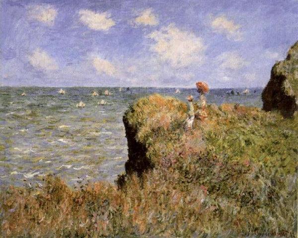steve art gallery Clifftop Walk at Pourville Claude Monet 66.5x82.3cm
