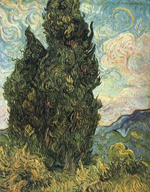 steve art gallery Cypresses Vincent Van Gogh 60x50cm