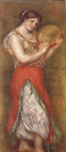 steve art gallery Dancing Girl with Tambourine Pierre Renoir 80x40cm