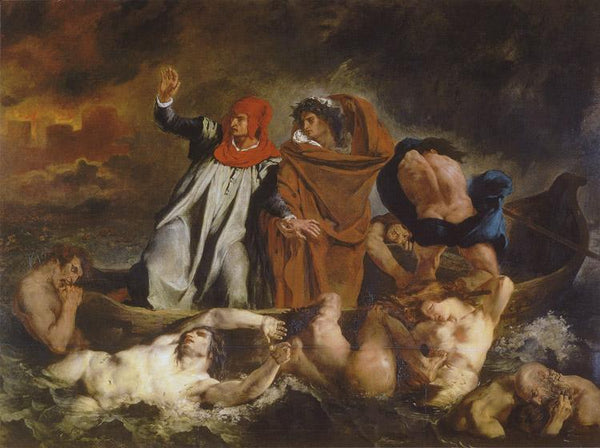 steve art gallery Dante and Virgil Eugene Delacroix 50x40cm