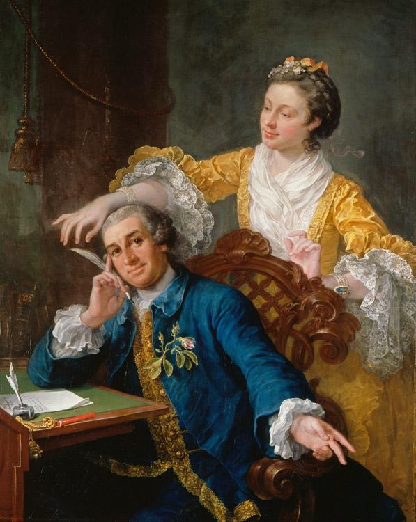 steve art gallery David Garrick and his Wife HOGARTH William 50x40cm