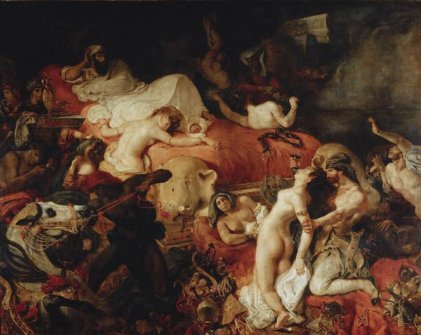 steve art gallery Death of Sardanapalus Eugene Delacroix 50x40cm