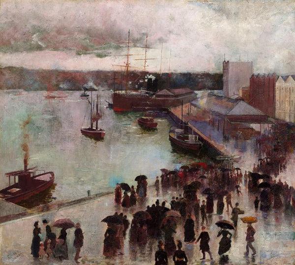 steve art gallery Departure of thte OrientCircularQuay Charles conder 60x50cm