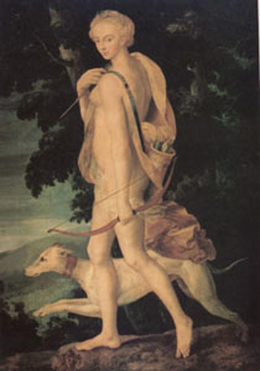 steve art gallery Diana the Huntress School of Fontainebleau 60x40cm