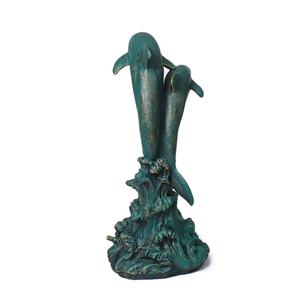steve Art Gallery Dolphin Fountain For Your Garden 51x27x23 Cm
