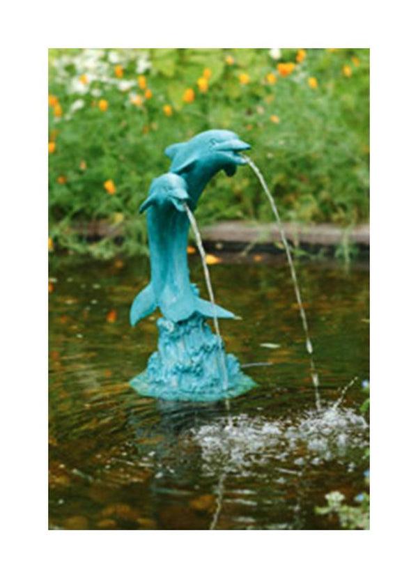 steve art gallery Dolphin fountain for your garden 51x27x23 cm
