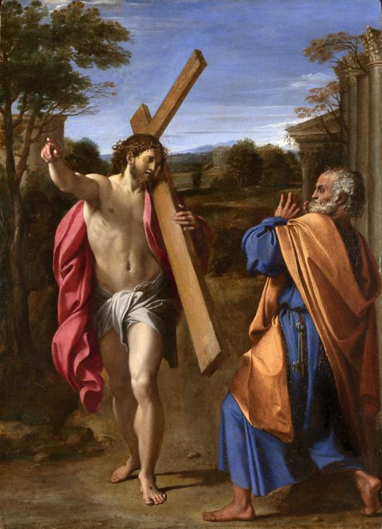 steve art gallery Domine quo vadis Annibale Carracci 77.4x56.3cm