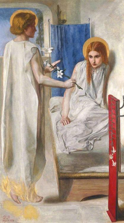 steve art gallery Ecce Ancilla Domini Dante Gabriel Rossetti 73x42cm