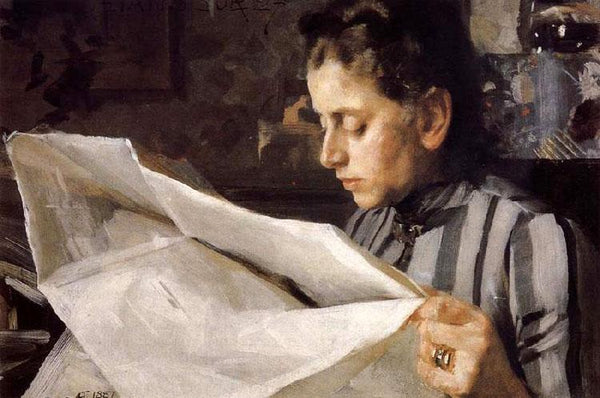 steve art gallery Emma Zorn reading.Anders Zorn 40.2x60.6cm