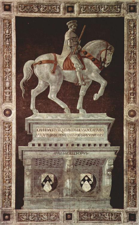 steve art gallery Equestrian Portrait of Sir John Hawkwood UCCELLO Paolo 60x40cm